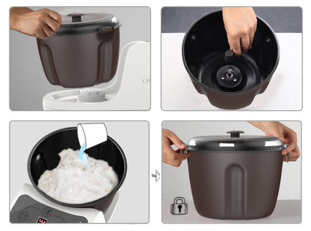 Máy nhào trộn bột làm bánh Liven HMJD4