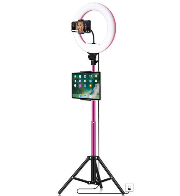 Đèn led livestream 32cm gắn ipad remote Doled DLXS6