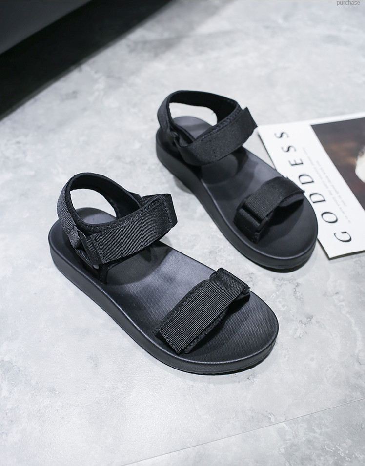 Giày Sandal đế bằng quai ngang Daily NJ9912.