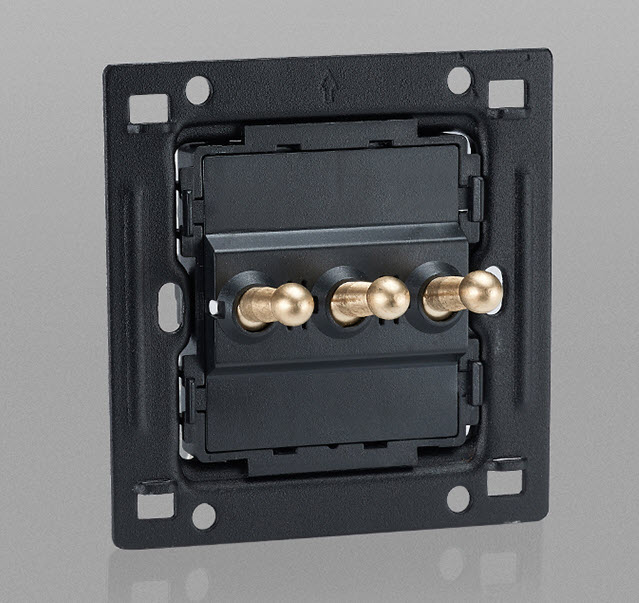 Công tắc ổ cắm âm tường mặt giả vân gỗ Hunton BEM020 type 86