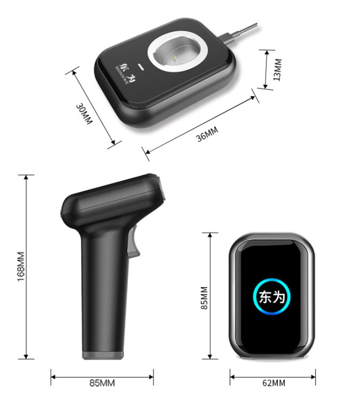 Máy quét mã vạch Barcode QRcode không dây Donnwe HS26