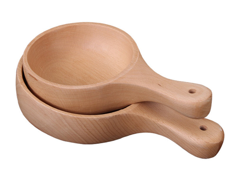 Tô gỗ tay cầm đựng thức ăn Craftsman CM1586