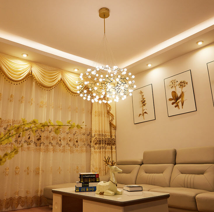 Đèn thả trần Led khung kim loại Monatu QW026
