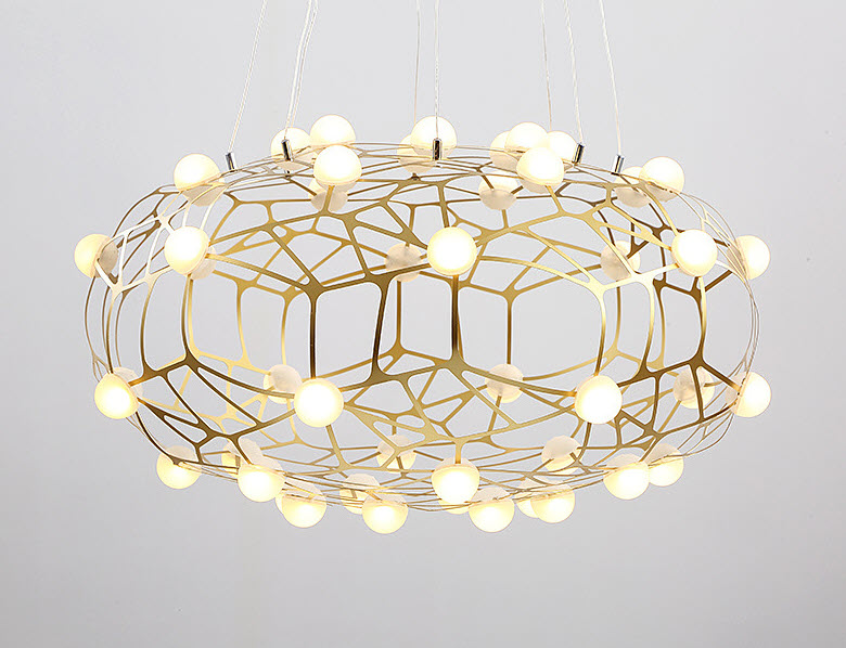 Đèn thả trần Led khung kim loại Monatu QW026