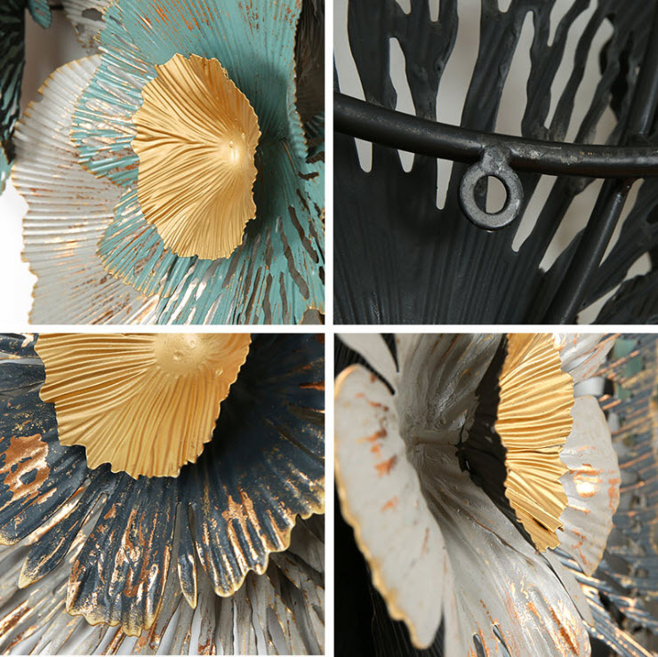 Hoa 3D art trang trí tường Snnei SM4676