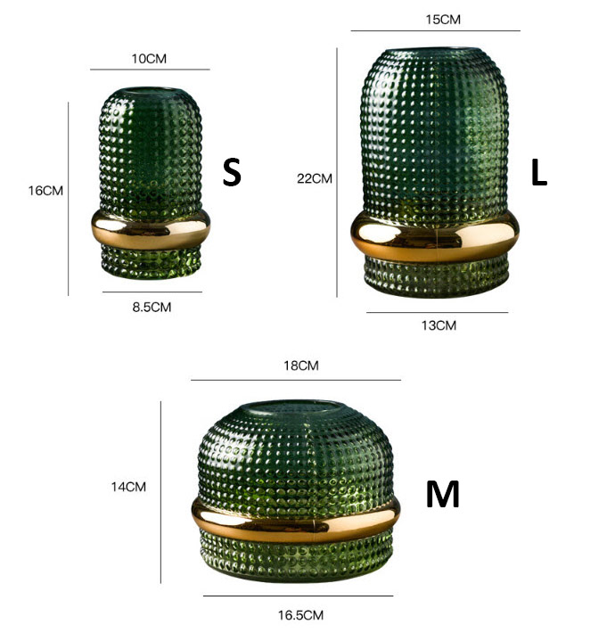 Bình bông thủy tinh xương rồng Wenxi WX1016