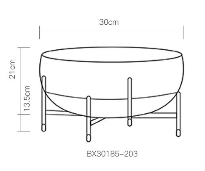 Khay đựng bánh kẹo trái cây 30cm Bixuan BX30185