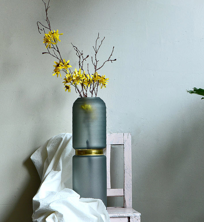 Bình bông thủy tinh handmade Bixuan BXS8603