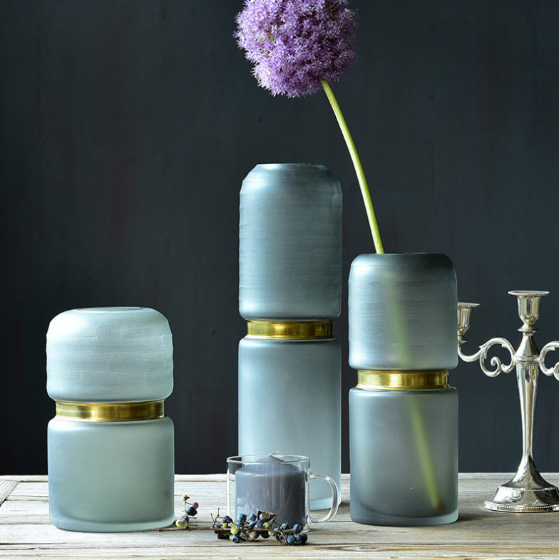 Bình bông thủy tinh handmade Bixuan BXS8603