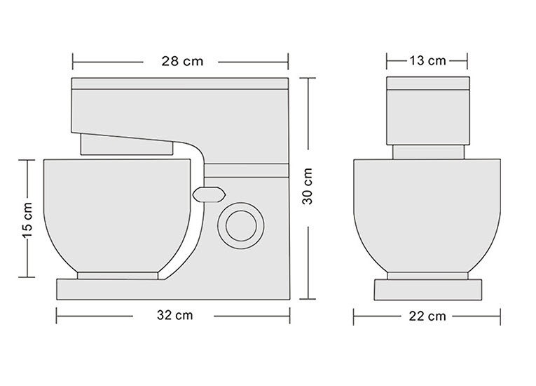 Máy trộn bột đánh trứng 4L Ashton SM350G