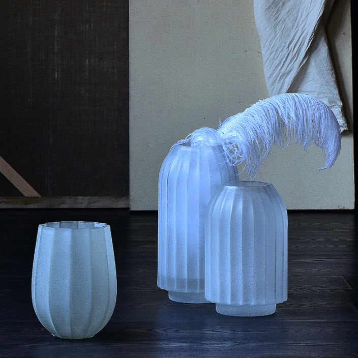Bình bông thủy tinh handmade Bixuan S8622