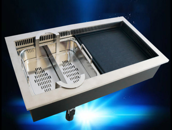 Lẩu nướng điện nâng tự động Yawei YW760
