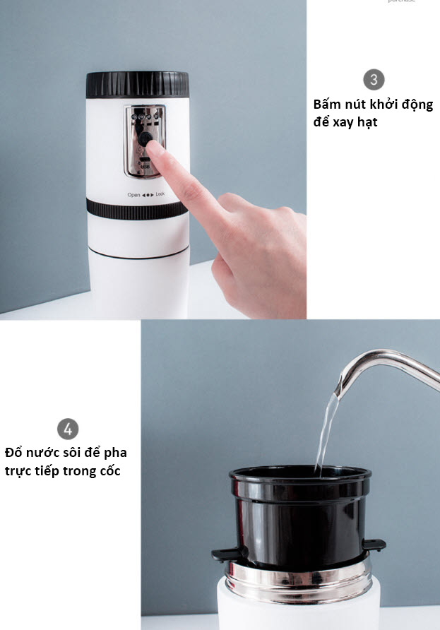 Máy pha cà phê mini bán tự động Zigo ZCMD1
