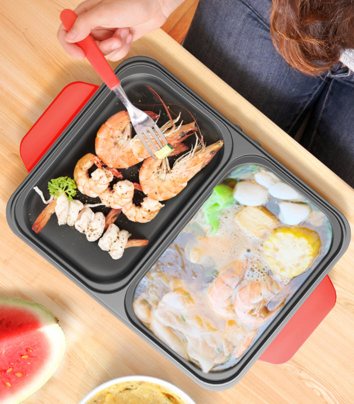 Nồi đa năng mini ăn lẩu nướng BBQ Aoran AR25