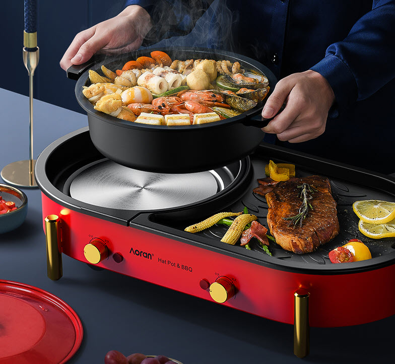 Lẩu điện vỉ nướng đa năng Aoran WHSKL01