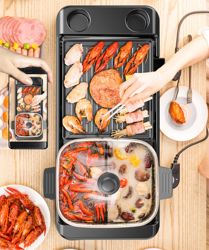 Lẩu điện vỉ nướng điện đa năng CMTM CMSK05