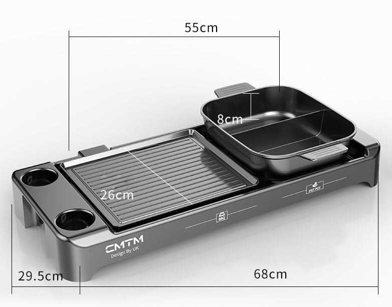 Lẩu điện vỉ nướng điện đa năng CMTM CMSK05