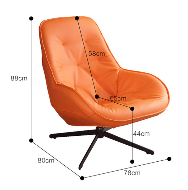 Ghế sofa đơn chân xoay Huixin ST08