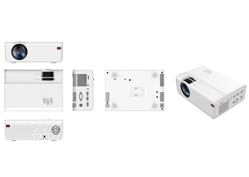 Projector máy chiếu mini 1080p HappyCast A18