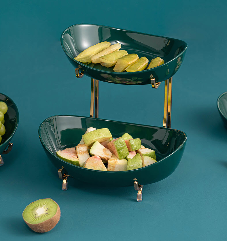 Kệ đựng bánh kẹo trái cây 3 tầng buffet FR004