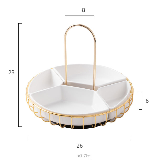 Khay đựng trái cây bánh kẹo 26cm Forsuna FR005
