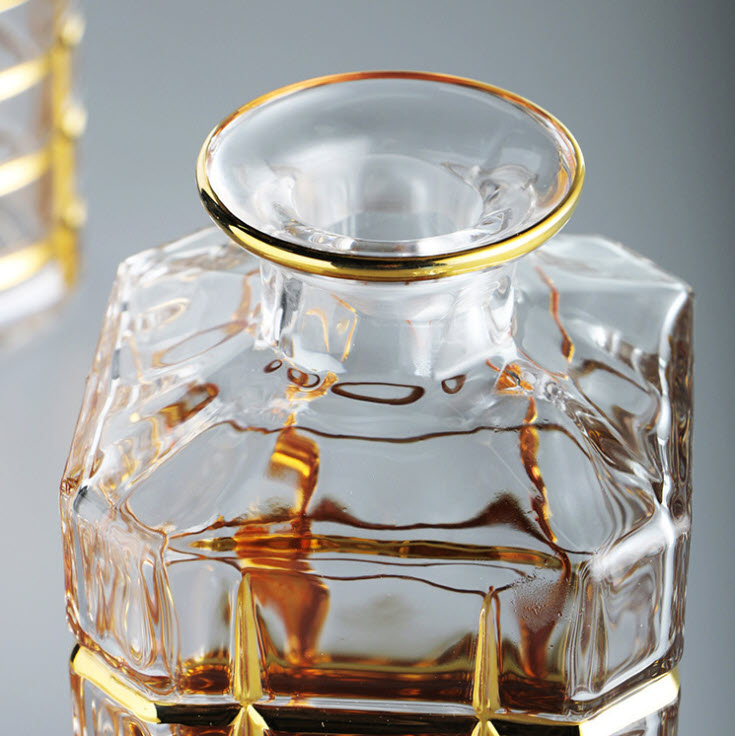 Bộ bình ly uống rượu tây pha lê uống whisky JX923204