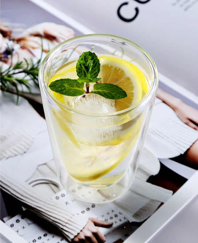 Ly uống cafe thủy tinh cách nhiệt Duoter DT266492