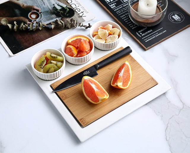 Dĩa sứ kèm khay gia vị nhà hàng Garley JD7249