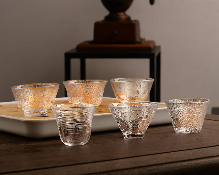 Ly uống trà thủy tinh handmade Dehua CJ180919