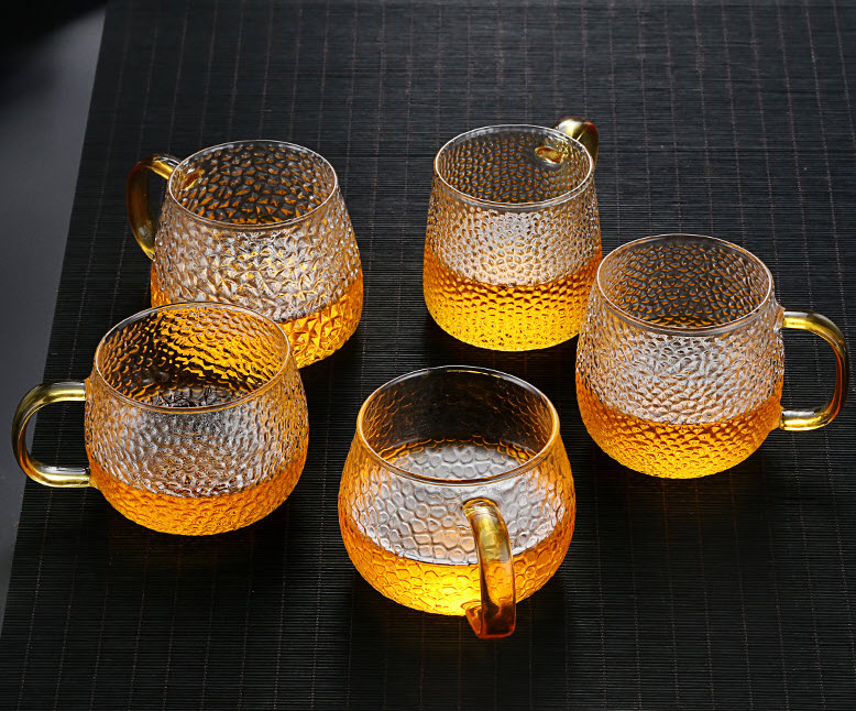 Ly thủy tinh handmade 400ml Peaceful XH121