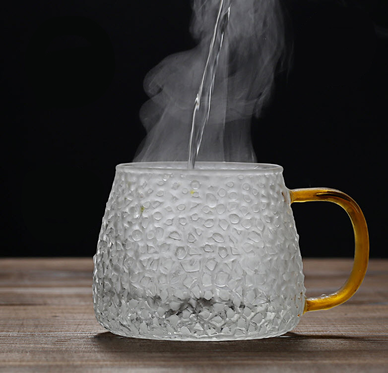 Ly thủy tinh handmade 400ml Peaceful XH121