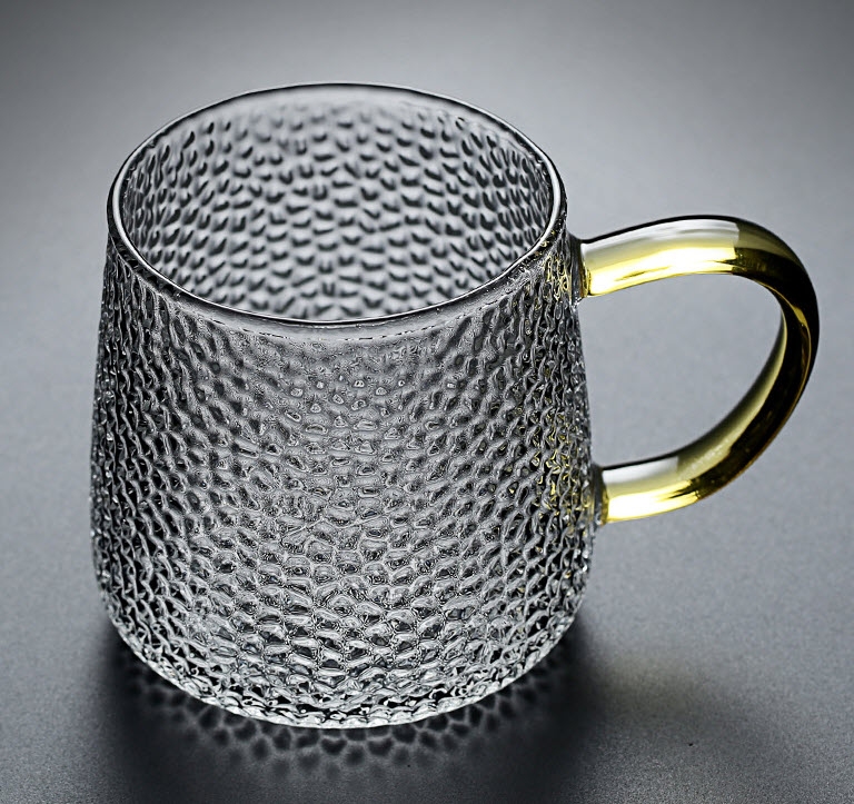 Ly thủy tinh handmade 400ml Peaceful XH121