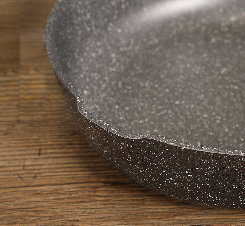 Chảo vân đá nắp kính 28cm CookerHene J2019006