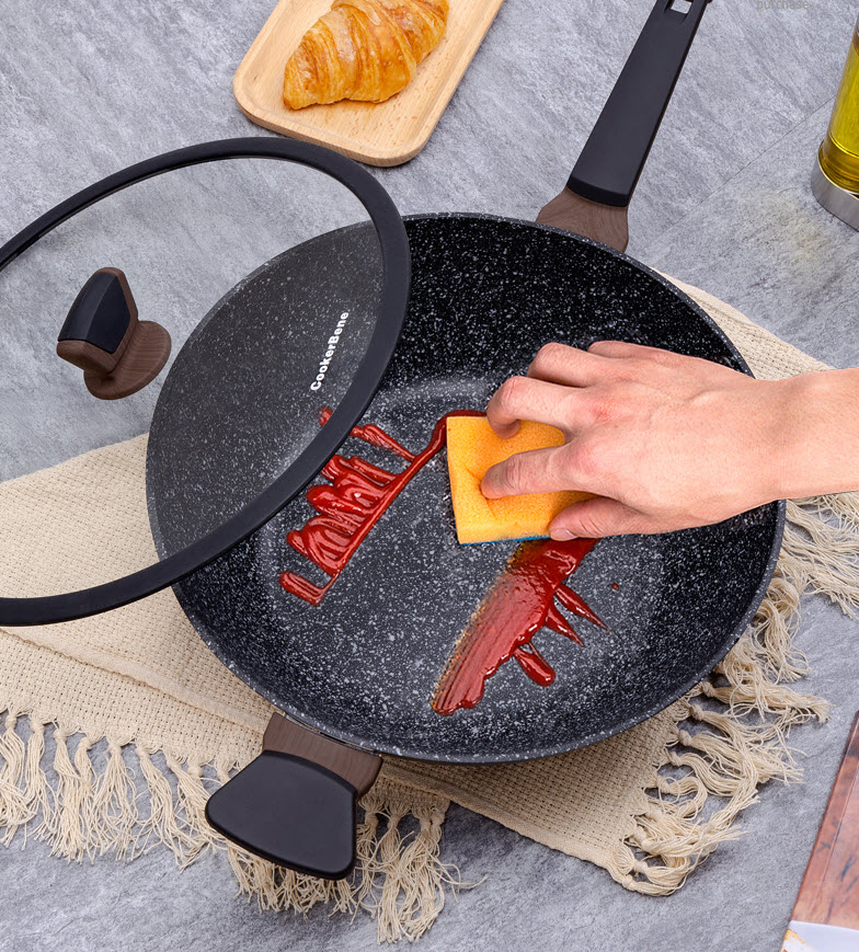Chảo vân đá sâu lòng 32cm CookerHene CGMD001