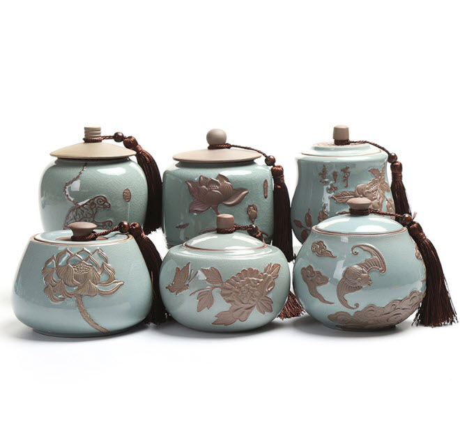 Bình đựng trà khô sứ ceramics Shengda GY1232