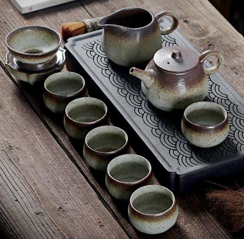 Bộ ấm pha trà sứ ceramics Shengda CJ9050