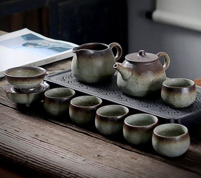 Bộ ấm pha trà sứ ceramics Shengda CJ9050
