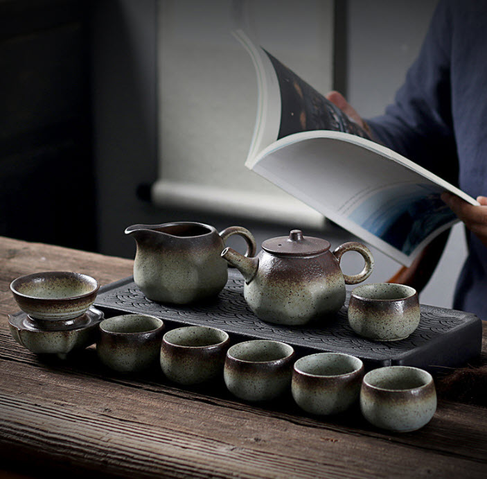 Bộ ấm pha trà sứ ceramics Shengda CJ9050