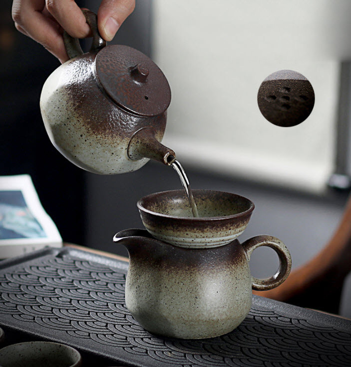 Bộ ấm pha trà sứ ceramics Shengda CJ9050