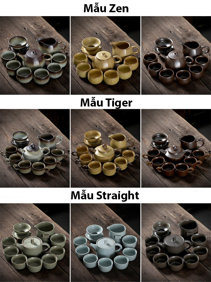 Bộ ấm pha trà sứ ceramics Shengda CJ9050