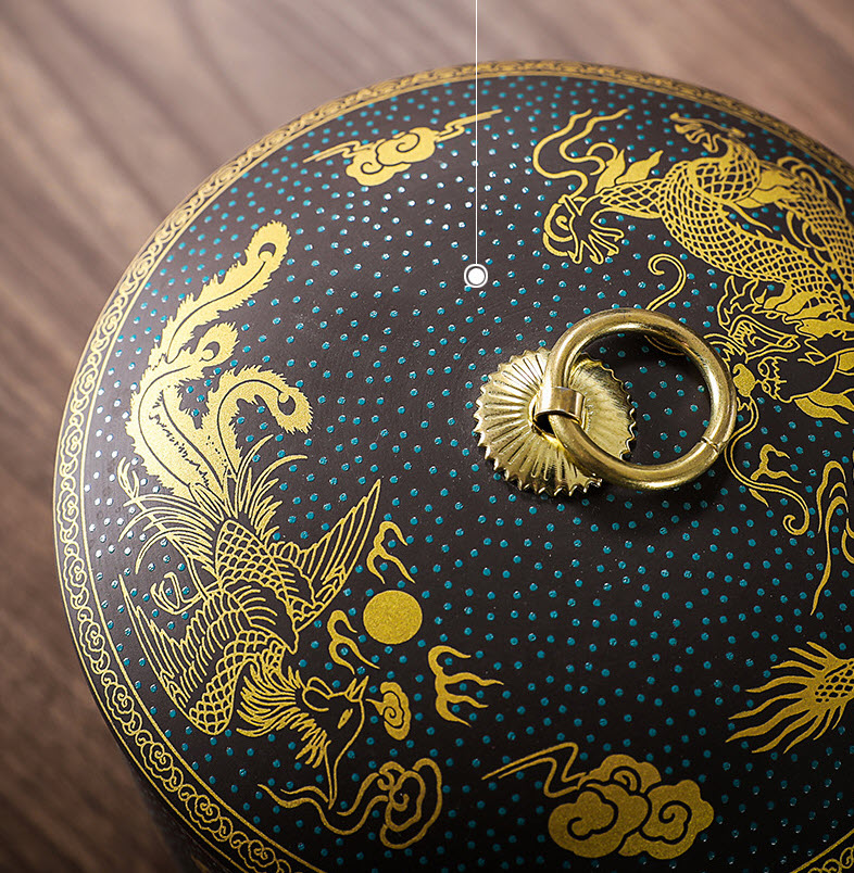 Hộp đựng trà khô sứ ceramics Shengda YL1222
