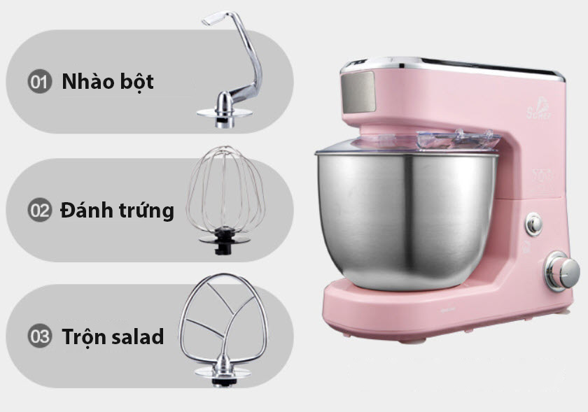 Máy trộn bột máy đánh trứng 5L Sohef SH236