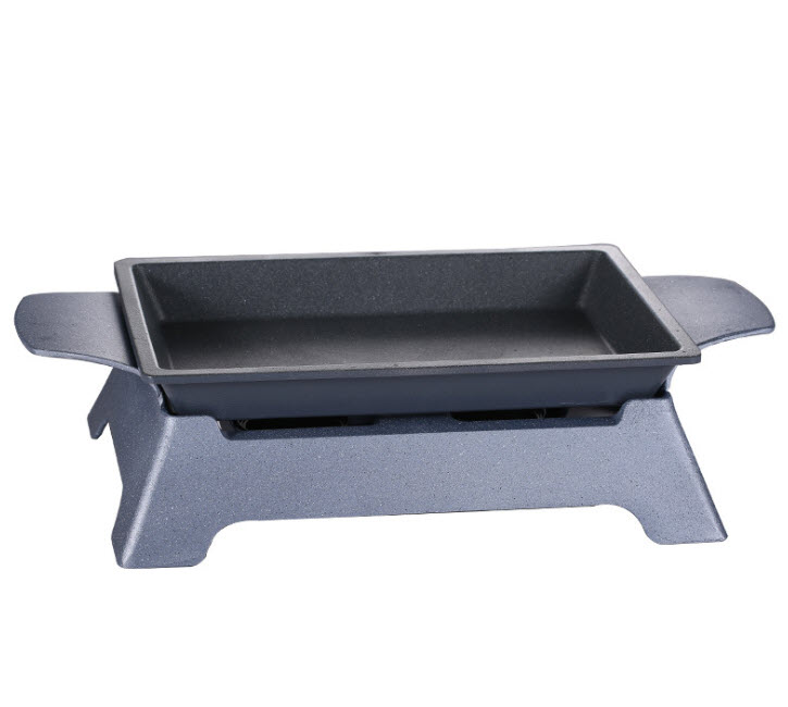 Khay hấp cá hâm nóng hải sản món ăn buffet kèm bộ bếp cồn XF016
