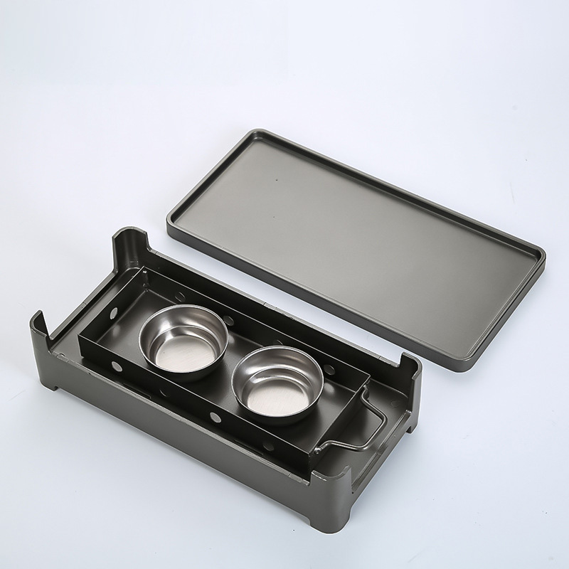 Bếp nướng cồn bộ vỉ nướng kèm bếp cồn hợp kim nhôm chống dính OEM SC003