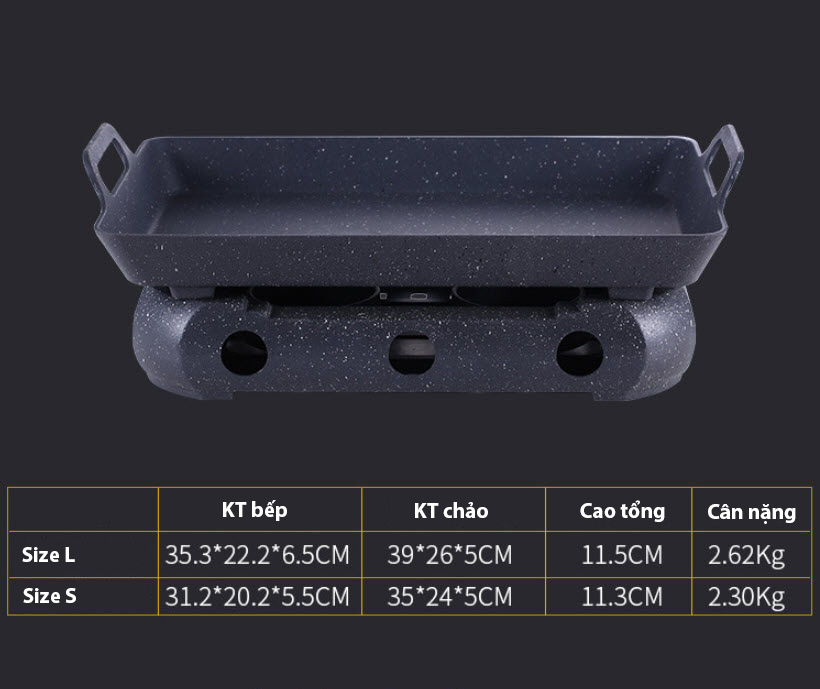 Khay hâm nóng hải sản hấp cá giữ nóng thức ăn buffet kèm bếp cồn XF018