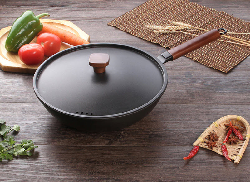Chảo bầu thép carbon 30cm Ironwood IM001