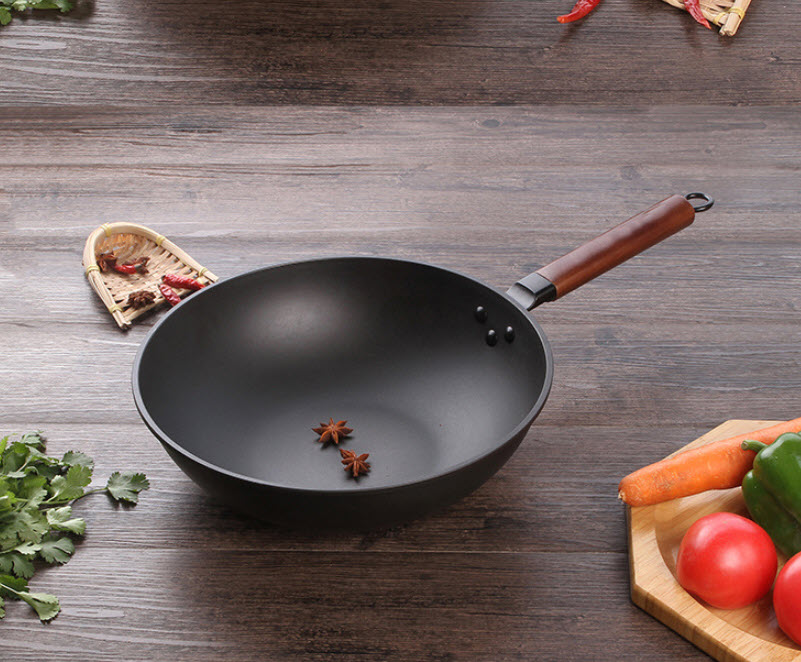 Chảo bầu thép carbon 30cm Ironwood IM001