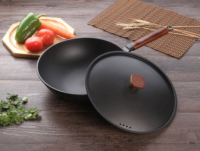 Chảo bầu thép carbon 30cm Ironwood IM001