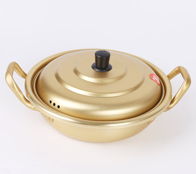 Nồi lẩu nhôm vàng nhập khẩu Hàn Quốc HanQiao HQ002