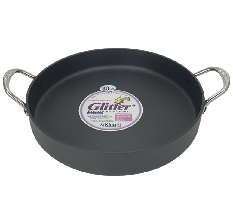 Chảo nhôm đáy bằng ăn món Hàn Quốc HanQiao HQ003